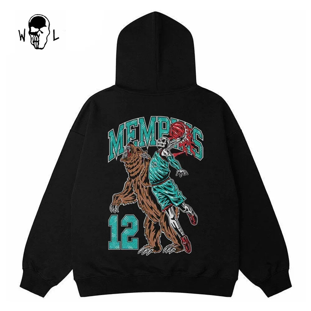 Warren Lotas Memphis Bear #12 Hoodie - Black