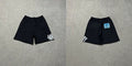 ADWYSD Graphic Print Sweatshorts - Black / White