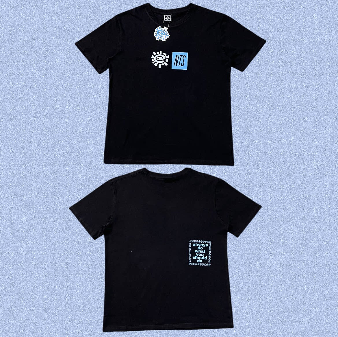 ADWYSD Black Small Patchwork Print Tee