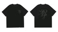 Represent Tonal Angel & "R" Monogram Graphic T-Shirt - Black