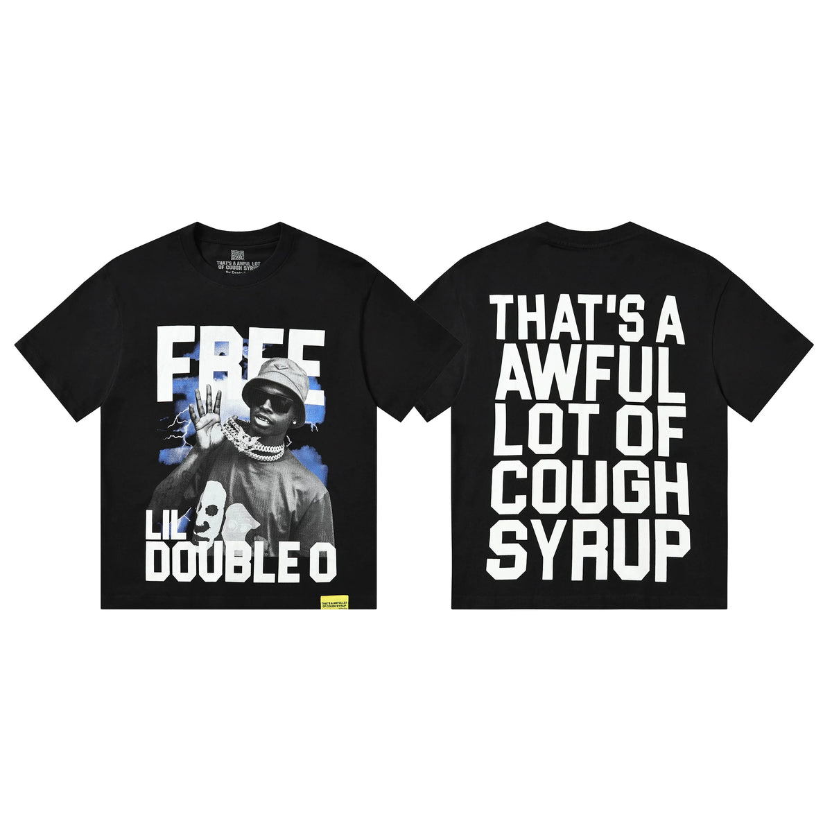 That's A Awful Lot Of Cough Syrup Free Lil Double O T-Shirt - Black