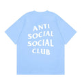 Anti Social Social Club Classic Logo T-Shirt - Light Blue/White