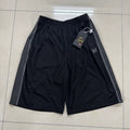 Needles Style Embroidered Butterfly Side-Tape Track Shorts - Black/Dark Grey