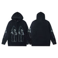 Who Decides War Stained Glass Outline Hoodie - Black