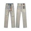 Ksubi Earth & Shark Graphic Print Denim - Light Blue