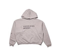 Enfants Riches Déprimés Distressed Text Logo Hoodie - Light Grey