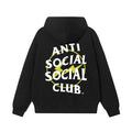 Anti Social Social Club Yellow Circle Logo Hoodie - Black/White