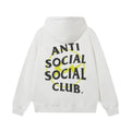 Anti Social Social Club Yellow Circle Logo Hoodie - White/Black