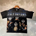 Valleydream Black Rock Band Portrait Vintage Graphic T-Shirt