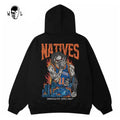 Warren Lotas Natives New York Flame Skull Hoodie - Black