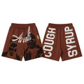 That's A Awful Lot Of Cough Syrup Portrait Side Logo Sweatshorts - Brown