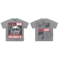 First Row “Burning Flame Endures” Skull Rhinestone Vintage Tee