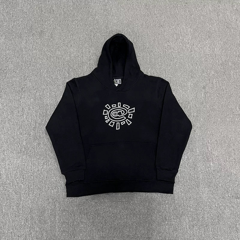 ADWYSD Sun Logo Heavyweight Hoodie - Black