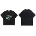 Represent "Only The Strong" Shark Graphic T-Shirt - Black