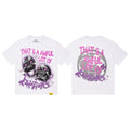 That's A Awful Lot Of Cough Syrup Neon Skull Graphic T-Shirt - White
