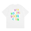 Anti Social Social Club Multi-Color Letters Logo T-Shirt - White