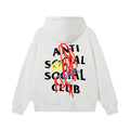 Anti Social Social Club Multi-Color Scribble Logo Hoodie - White
