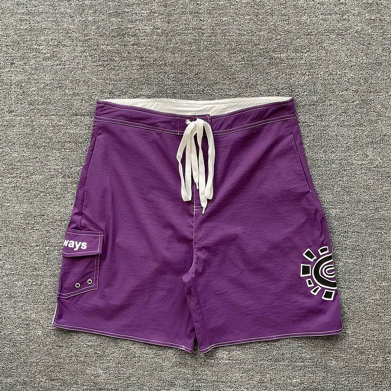ADWYSD Sunburst Cargo Shorts - Purple
