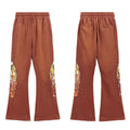 Who Decides War Flame Stained Glass Sweatpants - Brown/Copper Wash