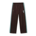 Needles Style Embroidered Butterfly Side-Tape Track Pants - Dark Brown/Mint