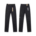 Ksubi Rhinestone & Stud Embellished Denim - Washed Black