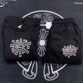 ADWYSD Logo Heavyweight Hoodie and Sweatpants Set - Black