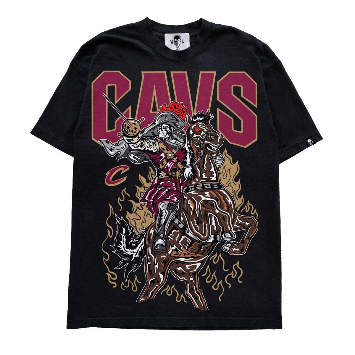 Warren Lotas Cleveland Cavaliers Knight & Horse T-Shirt - Black