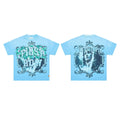 First Row “Lost Utopia” Classical Frame Rhinestone Vintage Tee