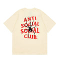 Anti Social Social Club Spider Red Logo T-Shirt - Cream