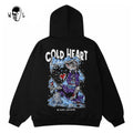 Warren Lotas Cold Heart Ice Theme Hoodie - Black