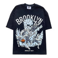 Warren Lotas Brooklyn Skull Basketball T-Shirt - Black