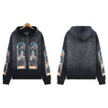 Who Decides War Vintage Washed Stained Glass Hoodie - Washed Black