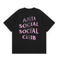 Anti Social Social Club Dragon Pink Logo T-Shirt - Black
