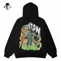 Warren Lotas Boston Flame Skull Basketball Hoodie - Black