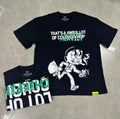 That's A Awful Lot Of Cough Syrup Cartoon Mascot T-Shirt - Black