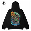 Warren Lotas Boston Flame Skull Basketball Hoodie - Black