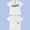 ADWYSD White Chaos Letter Print Tee