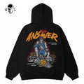 Warren Lotas The Answer Skull Hoodie - Black