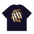 Anti Social Social Club Claw Slash Logo T-Shirt - Navy Blue
