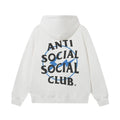 Anti Social Social Club Blue Circle Logo Hoodie - White/Black
