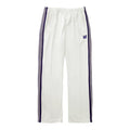 Needles Style Embroidered Butterfly Multi-Stripe Track Pants - Off-White/Purple