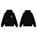 Derschutze Anime Character Graphic Hoodie - Black