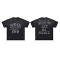 First Row “Wake Up and Be Fierce” Multi-Skull Vintage Tee
