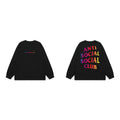 Anti Social Social Club Gradient Logo Long Sleeve T-Shirt - Black