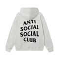 Anti Social Social Club Classic Logo Hoodie - Light Grey/Black