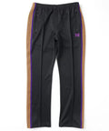 Needles Style Embroidered Butterfly Multi-Stripe Track Pants - Black/Yellow-Purple