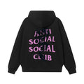 Anti Social Social Club Dragon Pink Logo Hoodie - Black