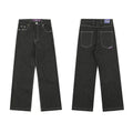 ADWYSD Contrast Stitch Denim Jeans - Dark Grey