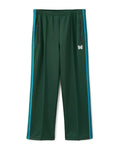 Needles Style Embroidered Butterfly Multi-Stripe Track Pants - Forest Green/Blue