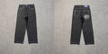 ADWYSD Contrast Stitch Denim Jeans - Washed Black